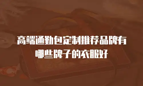 高端通勤包定制推荐品牌有哪些牌子的衣服好