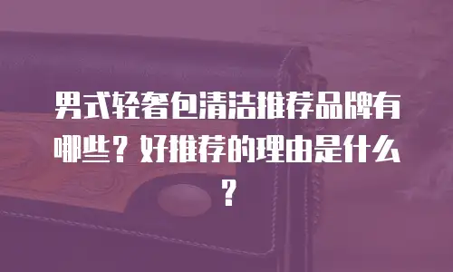 男式轻奢包清洁推荐品牌有哪些？好推荐的理由是什么？