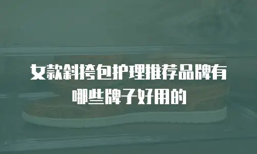 女款斜挎包护理推荐品牌有哪些牌子好用的