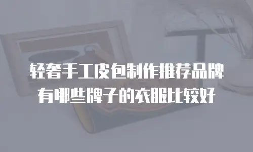 轻奢手工皮包制作推荐品牌有哪些牌子的衣服比较好