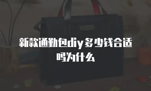 新款通勤包diy多少钱合适吗为什么