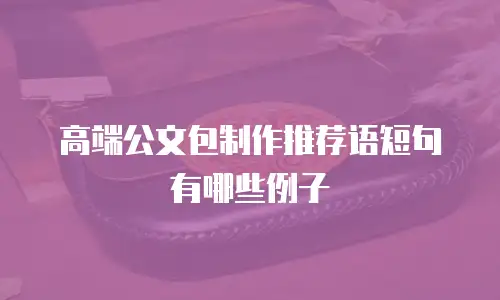 高端公文包制作推荐语短句有哪些例子