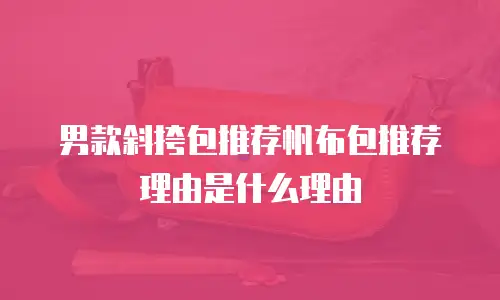 男款斜挎包推荐帆布包推荐理由是什么理由