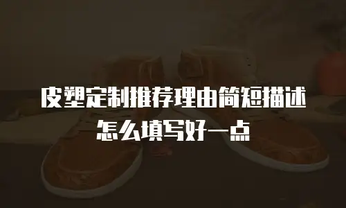 皮塑定制推荐理由简短描述怎么填写好一点