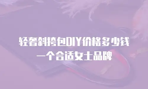 轻奢斜挎包DIY价格多少钱一个合适女士品牌