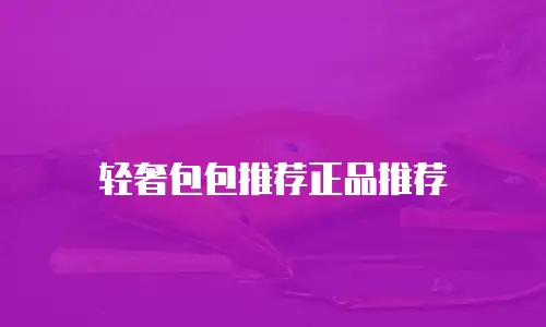 轻奢包包推荐正品推荐