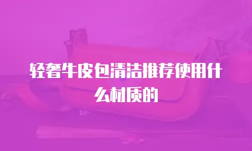 轻奢牛皮包清洁推荐使用什么材质的