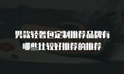男款轻奢包定制推荐品牌有哪些比较好推荐的推荐
