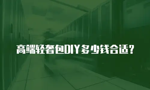 高端轻奢包DIY多少钱合适？