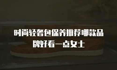 时尚轻奢包保养推荐哪款品牌好看一点女士