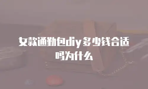 女款通勤包diy多少钱合适吗为什么