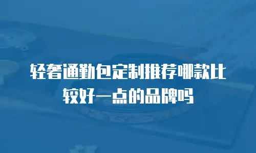 轻奢通勤包定制推荐哪款比较好一点的品牌吗