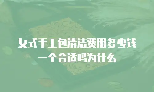 女式手工包清洁费用多少钱一个合适吗为什么