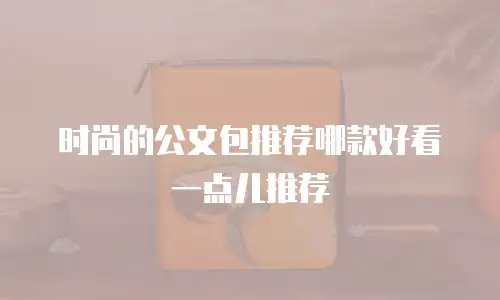 时尚的公文包推荐哪款好看一点儿推荐