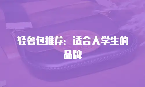 轻奢包推荐：适合大学生的品牌