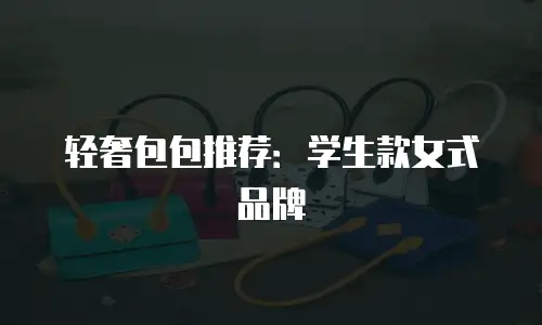 轻奢包包推荐：学生款女式品牌