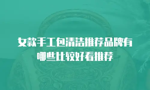 女款手工包清洁推荐品牌有哪些比较好看推荐