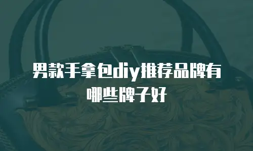 男款手拿包diy推荐品牌有哪些牌子好