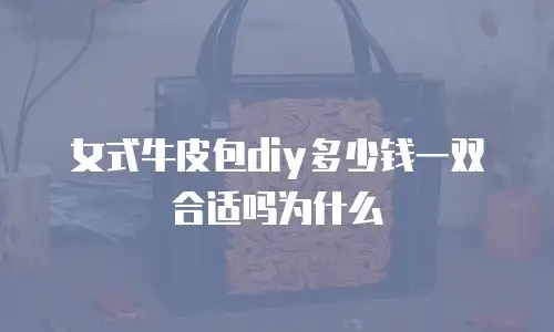 女式牛皮包diy多少钱一双合适吗为什么