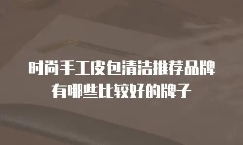 时尚手工皮包清洁推荐品牌有哪些比较好的牌子