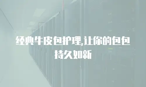 经典牛皮包护理,让你的包包持久如新