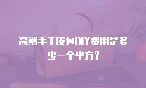 高端手工皮包DIY费用是多少一个平方？