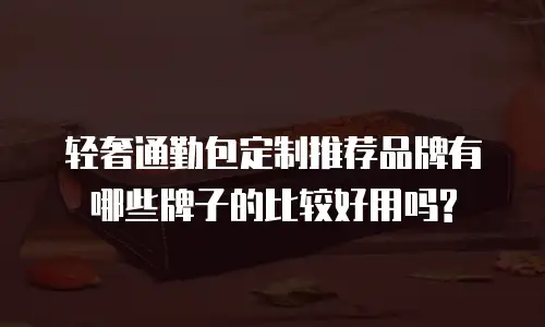 轻奢通勤包定制推荐品牌有哪些牌子的比较好用吗?
