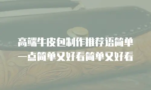 高端牛皮包制作推荐语简单一点简单又好看简单又好看