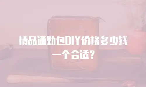 精品通勤包DIY价格多少钱一个合适？