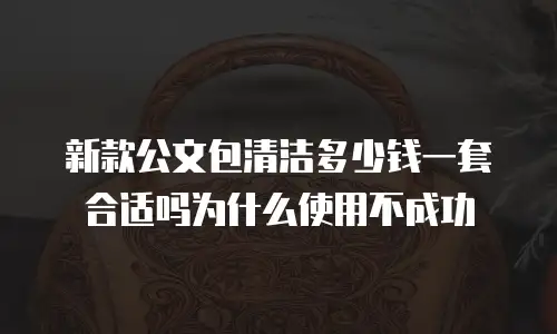 新款公文包清洁多少钱一套合适吗为什么使用不成功