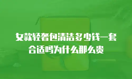 女款轻奢包清洁多少钱一套合适吗为什么那么贵