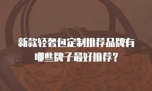 新款轻奢包定制推荐品牌有哪些牌子最好推荐？