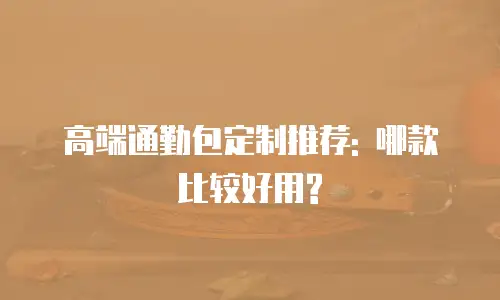 高端通勤包定制推荐: 哪款比较好用?