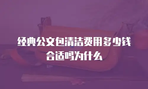 经典公文包清洁费用多少钱合适吗为什么