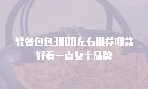 轻奢包包3000左右推荐哪款好看一点女士品牌