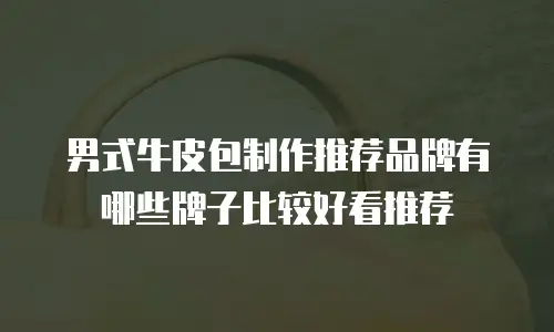 男式牛皮包制作推荐品牌有哪些牌子比较好看推荐
