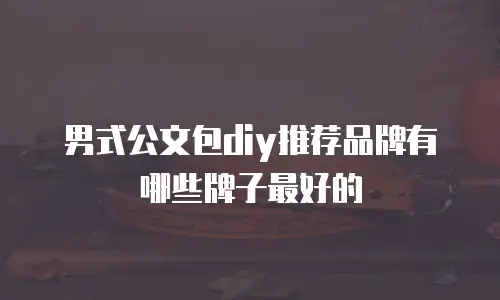 男式公文包diy推荐品牌有哪些牌子最好的