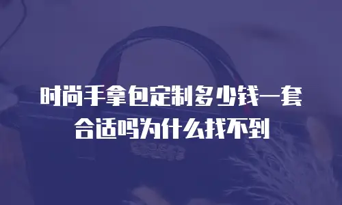 时尚手拿包定制多少钱一套合适吗为什么找不到