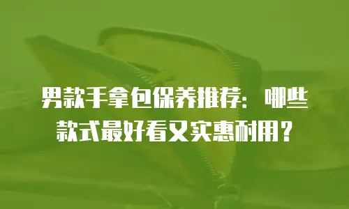 男款手拿包保养推荐：哪些款式最好看又实惠耐用？