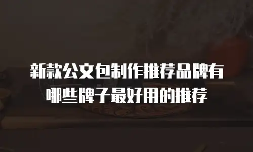 新款公文包制作推荐品牌有哪些牌子最好用的推荐
