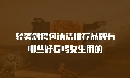 轻奢斜挎包清洁推荐品牌有哪些好看吗女生用的