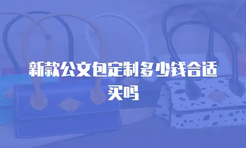 新款公文包定制多少钱合适买吗