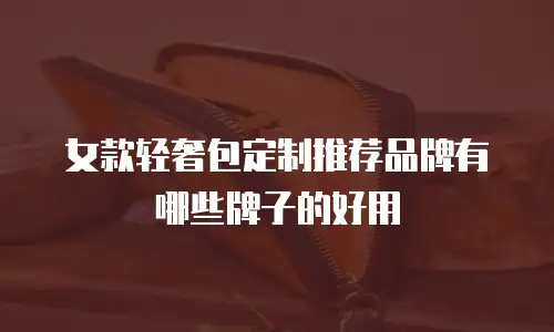 女款轻奢包定制推荐品牌有哪些牌子的好用