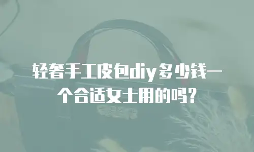 轻奢手工皮包diy多少钱一个合适女士用的吗？