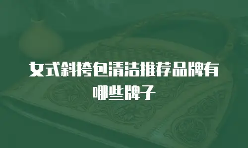 女式斜挎包清洁推荐品牌有哪些牌子