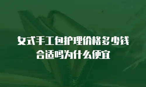 女式手工包护理价格多少钱合适吗为什么便宜