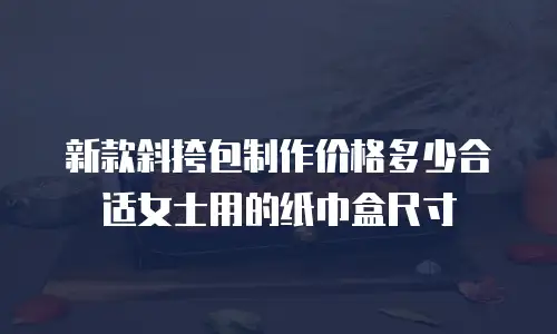 新款斜挎包制作价格多少合适女士用的纸巾盒尺寸