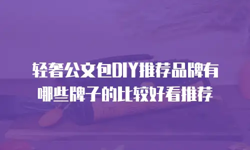 轻奢公文包DIY推荐品牌有哪些牌子的比较好看推荐