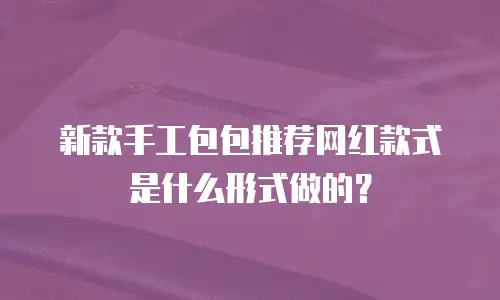 新款手工包包推荐网红款式是什么形式做的？