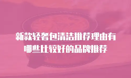 新款轻奢包清洁推荐理由有哪些比较好的品牌推荐